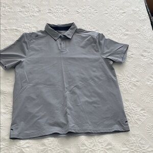 RHONE Light Gray Polo Shirt